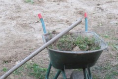 Blokhut terras maken deel 1